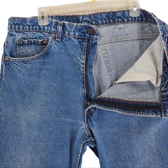 Vtg Levis 505 Jeans Men 40x30 Hi Rise Acid Stone Wash Straight Leg USA (38x29.5) - Picture 3 of 13